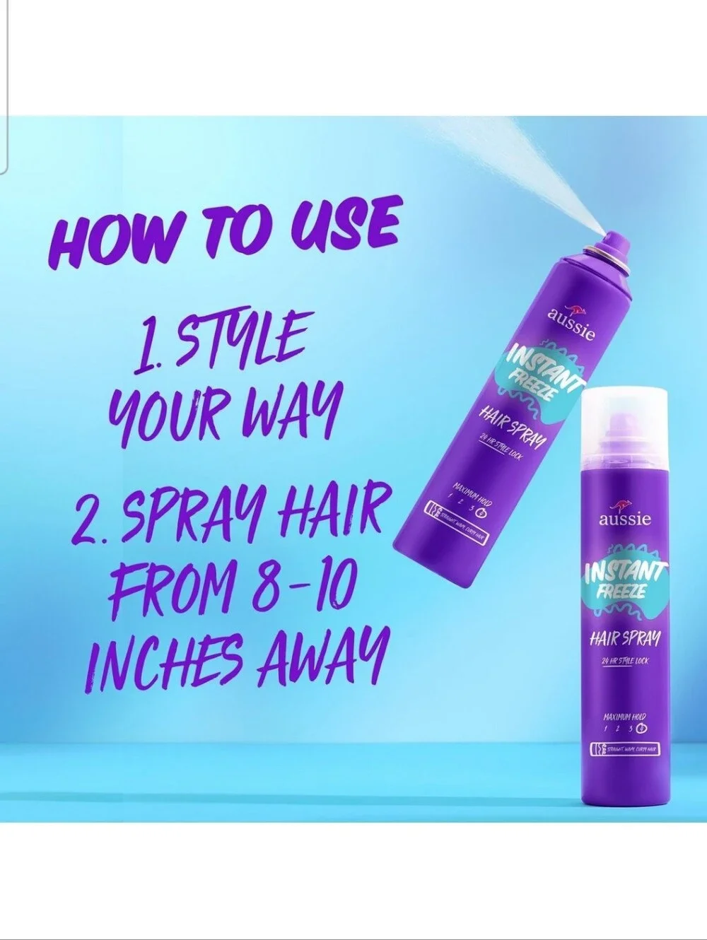 ⭐4/$15 Aussie Instant Freeze Hair Spray